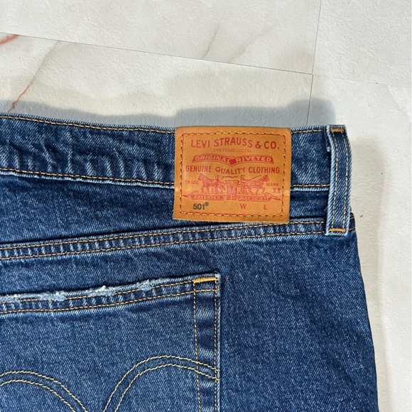 Levis 501 Denim Jean Shorts Size 22W Plus Size - Picture 3 of 4